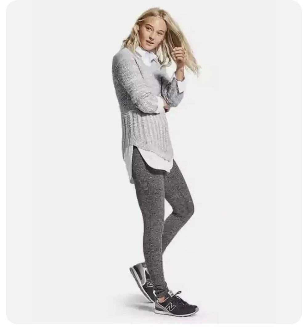Athleta Herringbone Metro High Waisted Leggings Womens X-Small Jeggings Workout